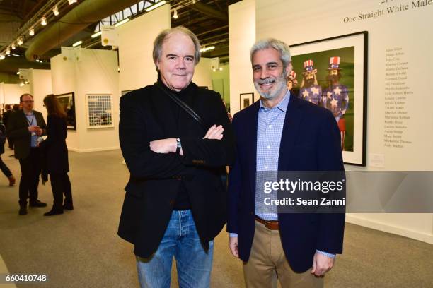 Hunt and James Danziger attend Vernissage The Photography Show Presented by AIPAD at Pier 94 on March 29, 2017 in New York City.