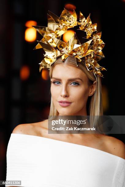 Erin Holland poses during the Star Doncaster Mile Inaugural Luncheon at The Star on March 30, 2017 in Sydney, Australia.