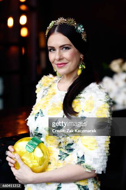 Viktoria Novak poses during the Star Doncaster Mile Inaugural Luncheon at The Star on March 30, 2017 in Sydney, Australia.