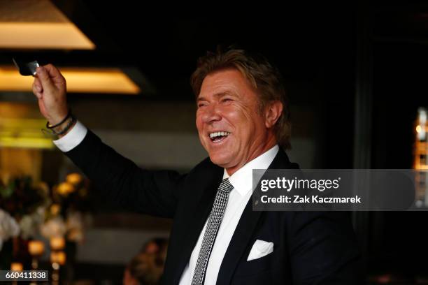 Richard Wilins arrives ahead of the Star Doncaster Mile Inaugural Luncheon at The Star on March 30, 2017 in Sydney, Australia.