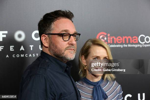 Director Colin Trevorrow and actress Naomi Watts attend Focus Features luncheon and studio program celebrating 15 Years during CinemaCon at The...
