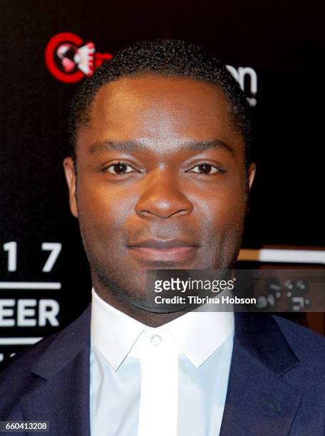 Actor David Oyelowo attends the 2017 Will Rogers Pioneer of the Year dinner honoring Cheryl Boone Isaacs during CinemaCon 2017 at Caesars Palace on...