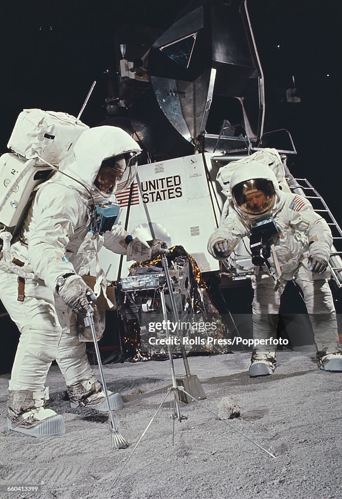 Apollo 11 Training Rotation American astronauts Buzz Aldrin and Neil Armstrong undertake a... News ...
