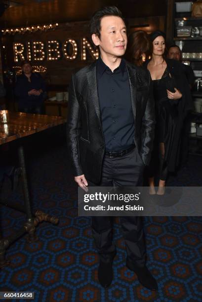 Chin Han attends Paramount Pictures & DreamWorks Pictures host the after party for "Ghost in the Shell" at The Ribbon on March 29, 2017 in New York...