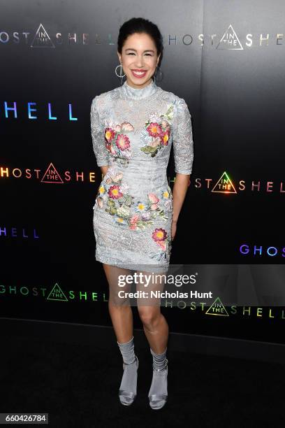 Danusia Samal attends the 'Ghost In The Shell' premiere hosted by Paramount Pictures & DreamWorks Pictures at AMC Lincoln Square Theater on March 29,...