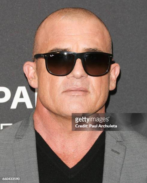 Actor Dominic Purcell attends the "Prison Break" screening and conversation at The Paley Center for Media on March 29, 2017 in Beverly Hills,...
