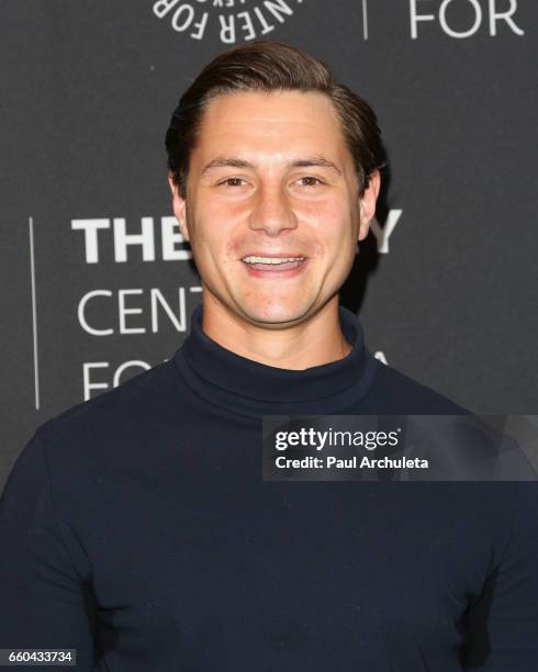 Actor Augustus Prew attends the "Prison Break" screening and conversation at The Paley Center for Media on March 29, 2017 in Beverly Hills,...