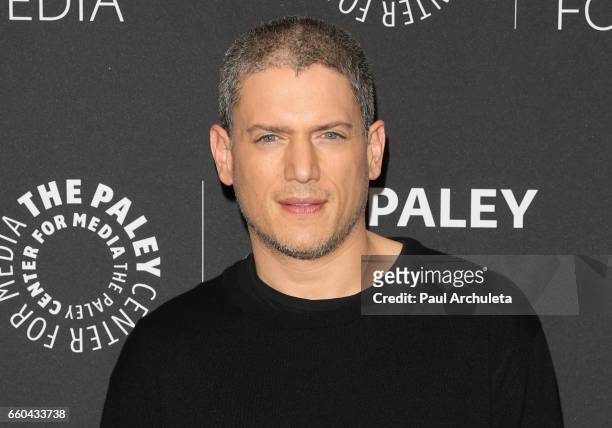 Actor Wentworth Miller attends the "Prison Break" screening and conversation at The Paley Center for Media on March 29, 2017 in Beverly Hills,...