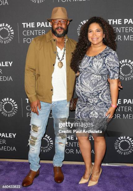 Actor Rockmond Dunbar and his Wife Maya Gilbert attend the "Prison Break" screening and conversation at The Paley Center for Media on March 29, 2017...