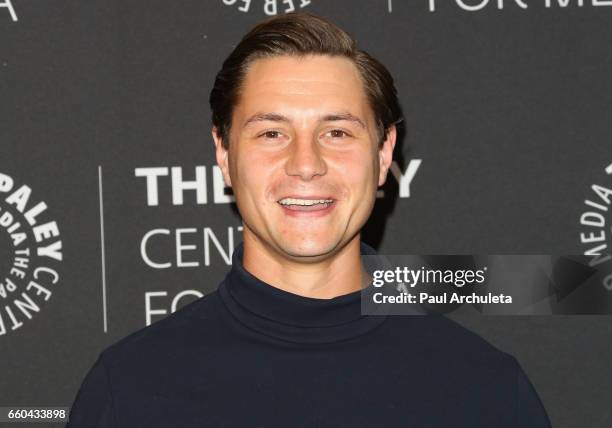 Actor Augustus Prew attends the "Prison Break" screening and conversation at The Paley Center for Media on March 29, 2017 in Beverly Hills,...