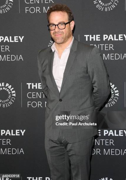 Actor Paul Adelstein attends the "Prison Break" screening and conversation at The Paley Center for Media on March 29, 2017 in Beverly Hills,...