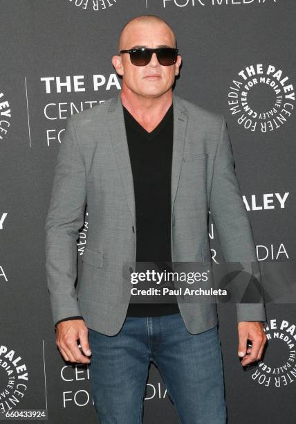 Actor Dominic Purcell attends the "Prison Break" screening and conversation at The Paley Center for Media on March 29, 2017 in Beverly Hills,...