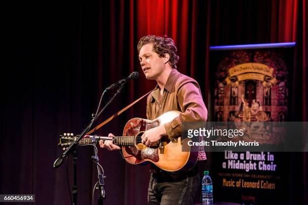 Korey Dane performs during Celebrating 10 Years of Record Store Day at The GRAMMY Museum on March 29, 2017 in Los Angeles, California.
