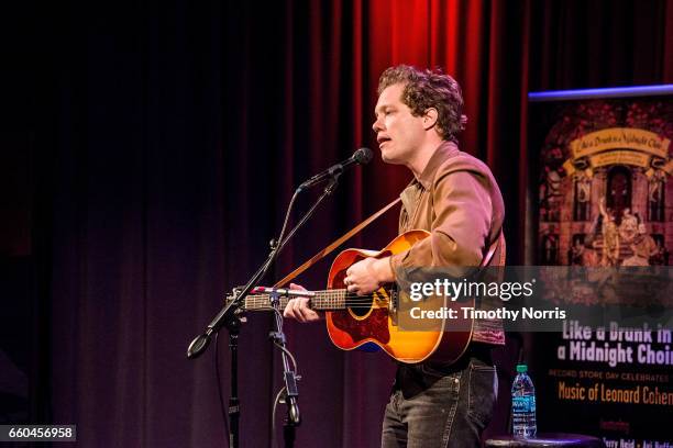 Korey Dane performs during Celebrating 10 Years of Record Store Day at The GRAMMY Museum on March 29, 2017 in Los Angeles, California.