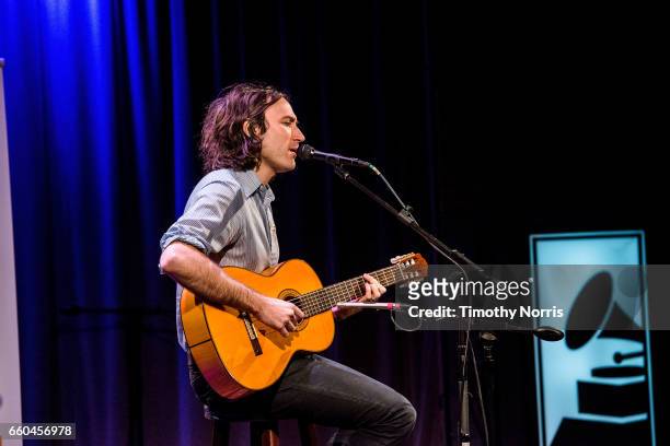 Matt Costa performs during Celebrating 10 Years of Record Store Day at The GRAMMY Museum on March 29, 2017 in Los Angeles, California.