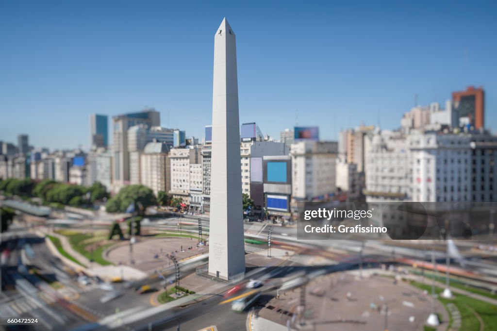 Aerial View Buenos Aires Argentina with Obelisco