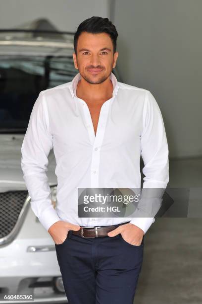 Peter Andre seen at the ITV Studios sighting on March 30, 2017 in London, England.