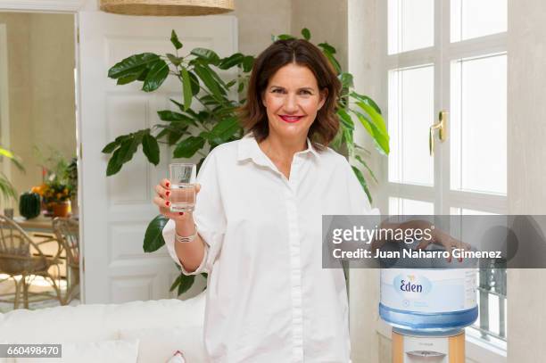 Samantha Vallejo-Najera poses during new 'Eden' ambassador presentation at her house on March 30, 2017 in Madrid, Spain.