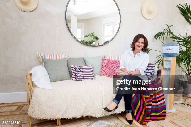 Samantha Vallejo-Najera poses during new 'Eden' ambassador presentation at her house on March 30, 2017 in Madrid, Spain.