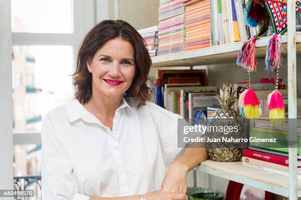 Samantha Vallejo-Najera poses during new 'Eden' ambassador presentation at her house on March 30, 2017 in Madrid, Spain.