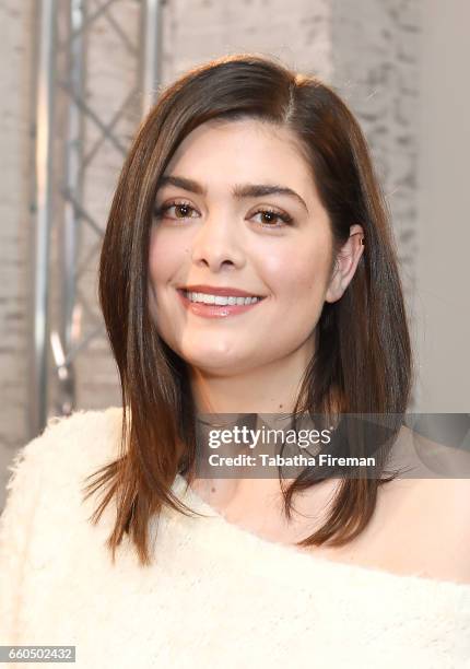 Actress Samantha Colley joins BUILD for a live interview at their London studio on March 30, 2017 in London, United Kingdom.