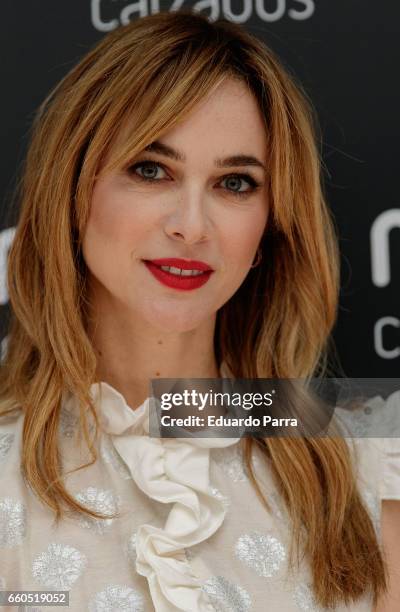 Actress Marta Hazas attends the 'Merkal fashion show' photocall at Santo Domingo hotel on March 30, 2017 in Madrid, Spain.