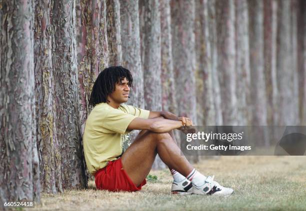 Holland and AC Milan player Ruud Gulllit pictured during a feature shoot circa 1991.