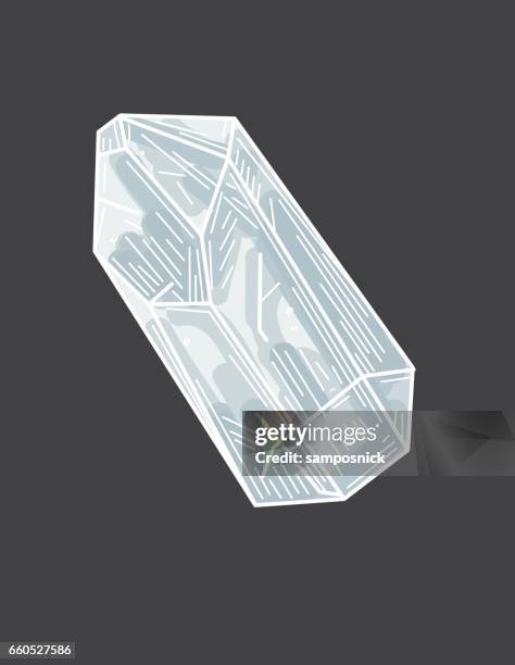 rough cut diamond gem - geode stock illustrations