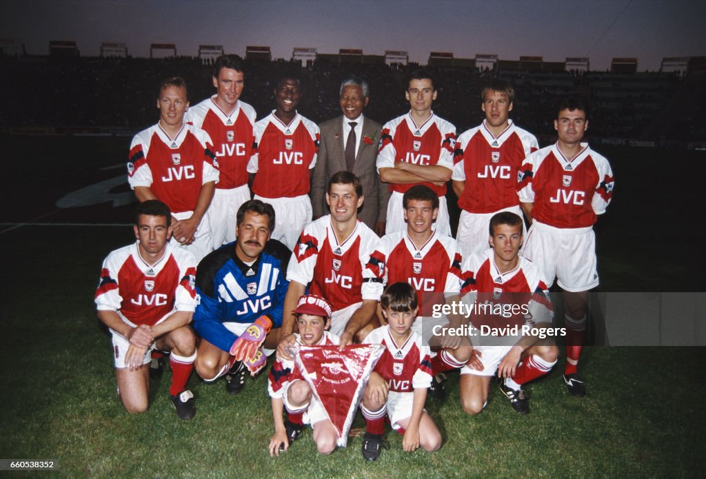 Nelson Mandela and Arsenal South Africa 1993