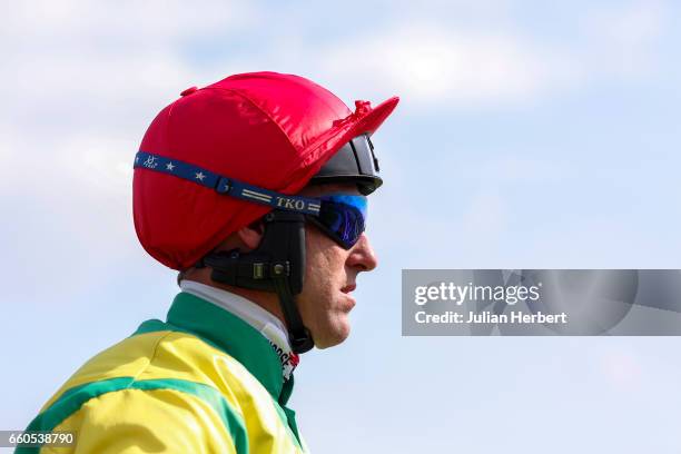 Cheltenham Gold Cup winning jockey Robbie Power heads out to ride Sizing Granite in The Chetwood Wealth Management Supports RNLI Handicap Hurdle Race...