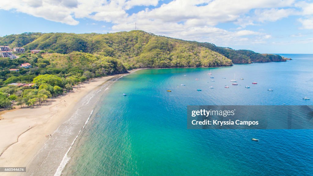 Aerial view of Playa Hermosa, Guanacaste, Costa Rica