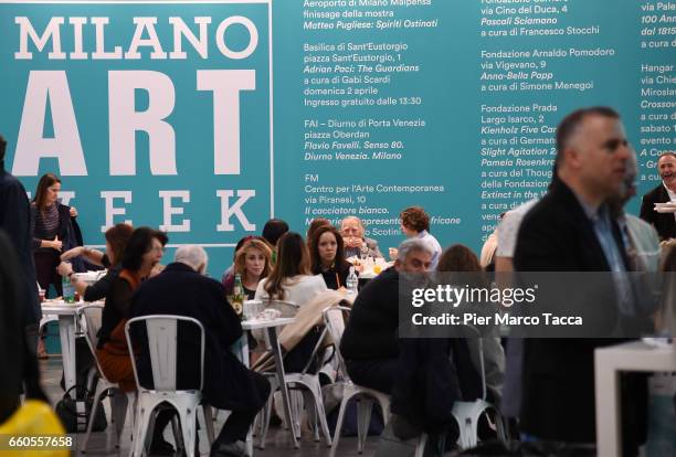 General view during the Miart Fair 2017 at Fiera Milano City on March 30, 2017 in Milan, Italy.