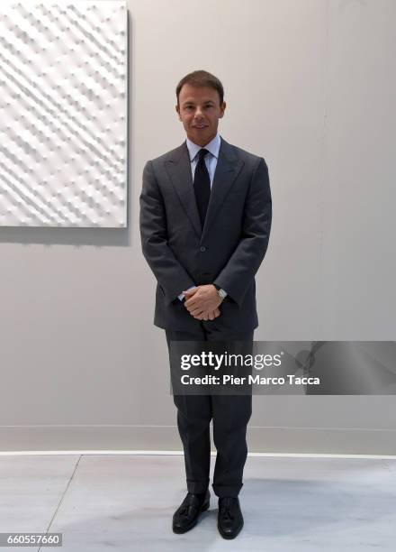 Nicolo Cardi poses during the Miart Fair 2017 at Fiera Milano City on March 30, 2017 in Milan, Italy.