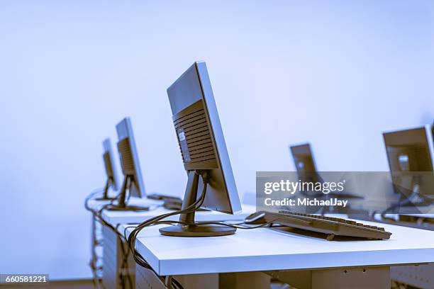 Empty Computer Lab Laptops Empty Computer Lab Photos and Premium High Res Pictures - Getty Images