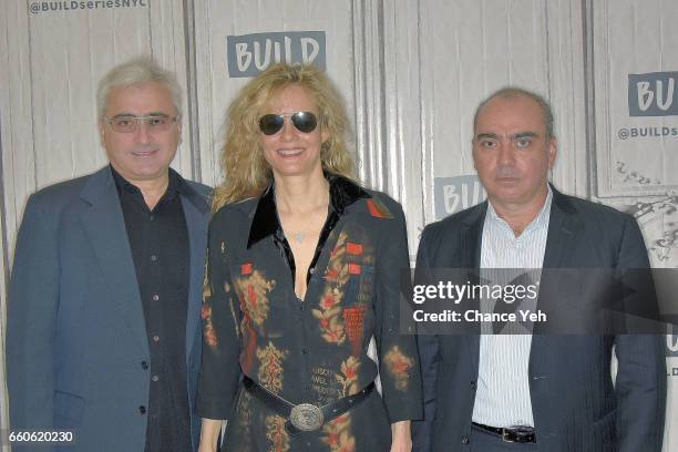 Todd Wider, Lori Singer, Jedd Weiner attend Build series to discuss "God Knows Where I Am" at Build Studio on March 30, 2017 in New York City.