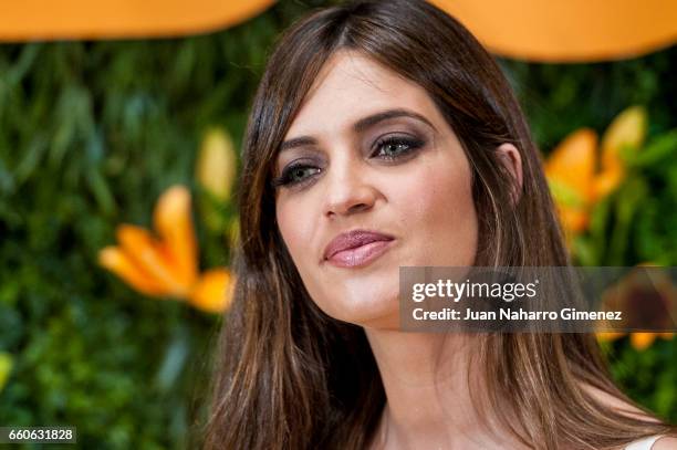 Sara Carbonero attends 'Piz Buin' photocall on March 30, 2017 in Madrid, Spain.