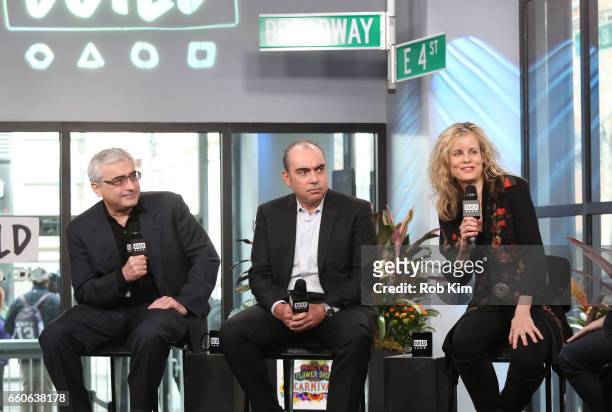Todd Wider, Jedd Wider and Lori Singer discuss "God Knows Where I Am" during the Build Series at Build Studio on March 30, 2017 in New York City.
