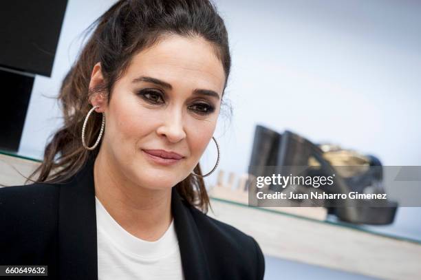 Vicky Martin Berrocal attends her new shoes collection presentation on March 30, 2017 in Madrid, Spain.