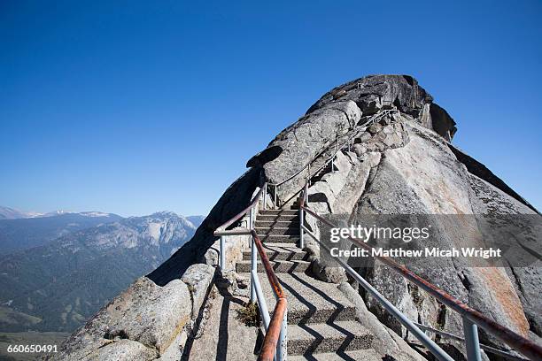 views over the valley from moro rock. - sequoia national park stock pictures, royalty-free photos & images