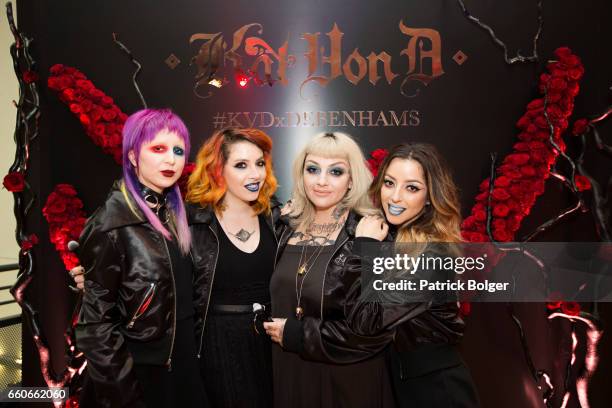 Top influencers and media attend the Kat Von D Beauty Launch at the Smock Alley Theatre on March 30, 2017 in Dublin, Ireland.