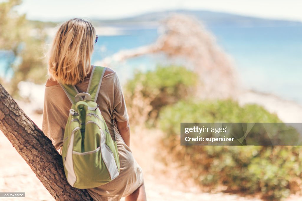 Sie ist bereit für den Strand