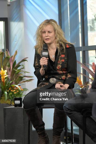 Lori Singer attend Build series to discuss "God Knows Where I Am" at Build Studio on March 30, 2017 in New York City.