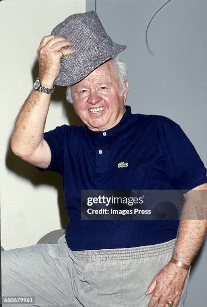 Mickey Rooney at rehearsals for "A Funny Thing Happened On The Way To The Forum" circa 1987 in New York City.