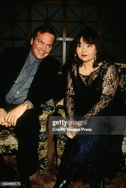 Roseanne Barr and husband Tom Arnold circa 1993 in New York City.