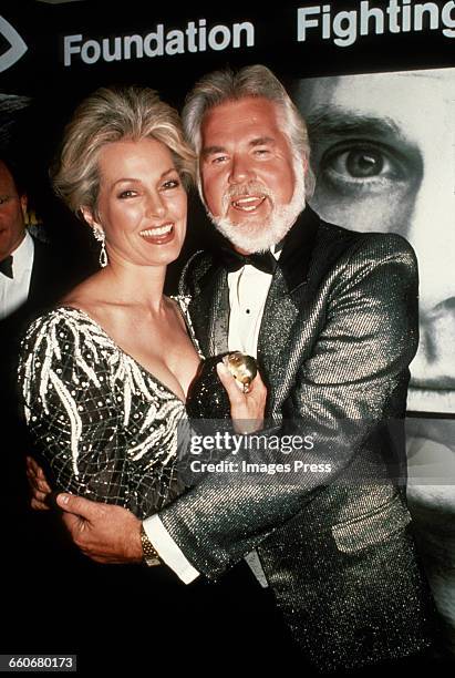 Kenny Rogers and wife Marianne circa 1988 in New York City.