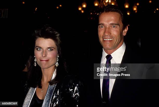 Arnold Schwarzenegger and Maria Shriver circa 1989 in New York City.