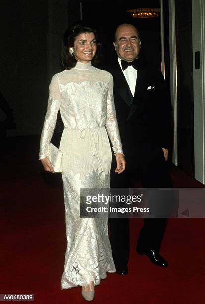 Jacqueline Kennedy Onassis and Alejandro Orfila circa 1976 in Washington, DC.