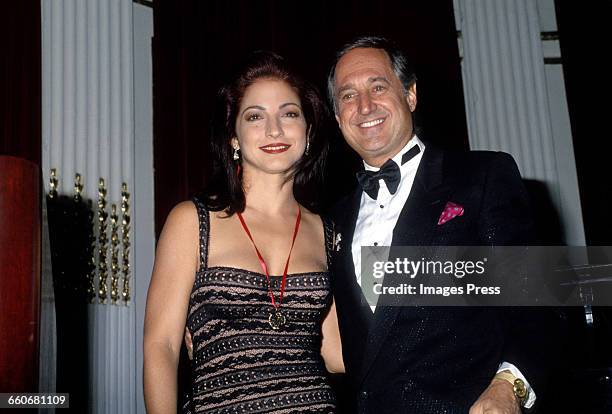 Gloria Estefan and Neil Sedaka circa 1993 in New York City.