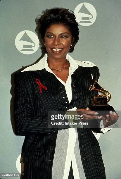 Natalie Cole attends the 36th Annual Grammy Awards held at Radio City Music Hall circa 1994 in New York City.