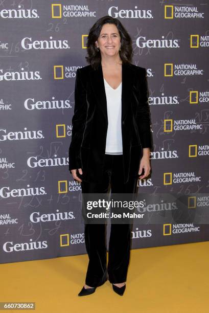 Gigi Pritzker attends the National Geographic Channel's "Genius" London Premiere the on March 30, 2017 in London, United Kingdom.